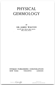 Physical Gemmology